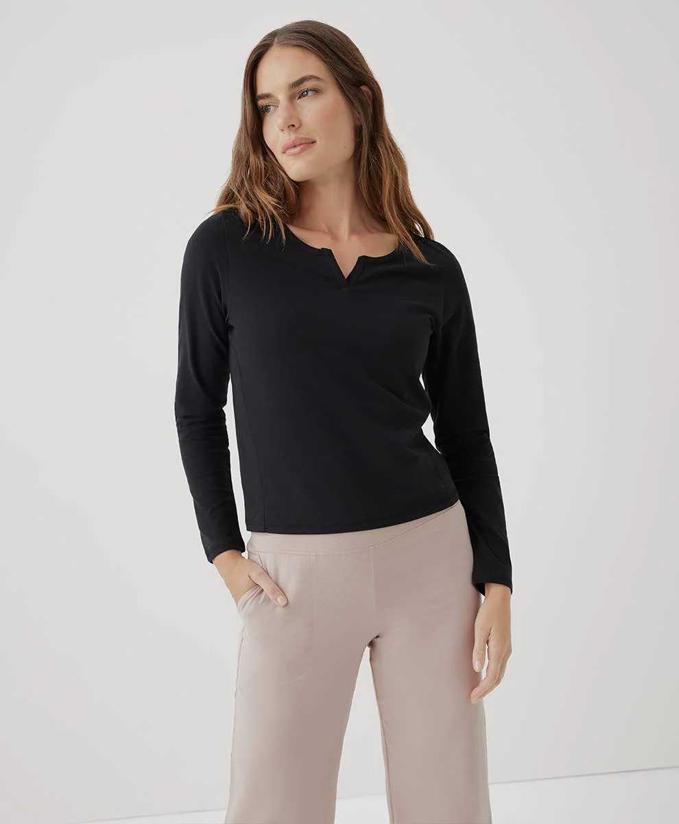 Women’s Organic Avenue Slim Long Sleeve Top - Image 3