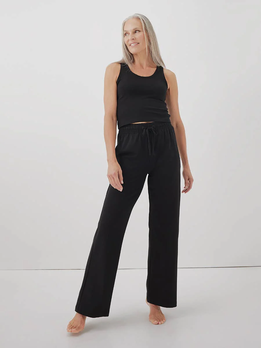 Women's Organic Cool Stretch Cropped Lounge Tank - Image 2