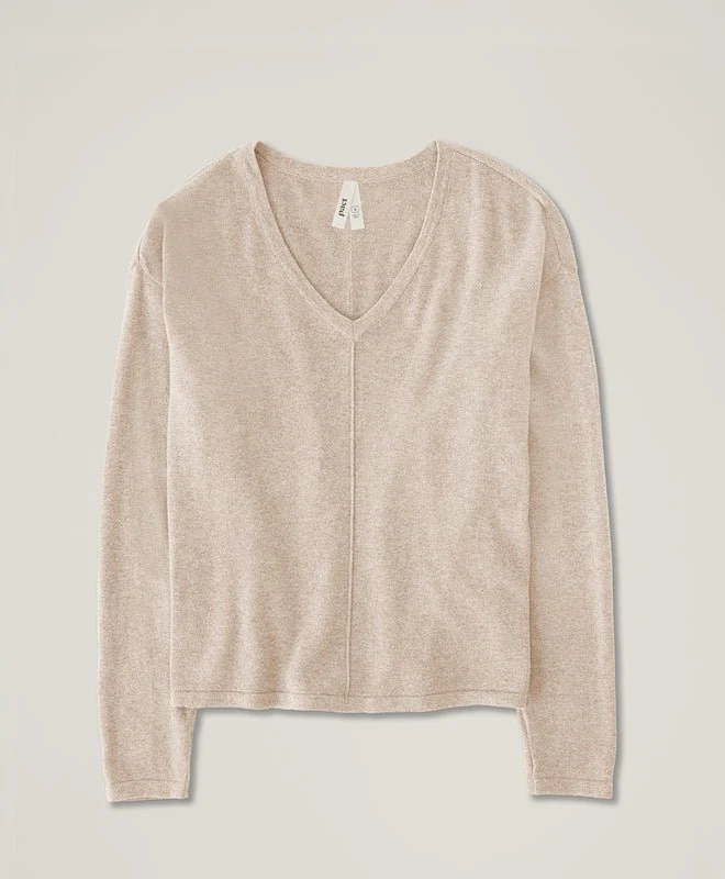 Women's Organic Classic Fine Knit Relaxed Sweater - Image 11