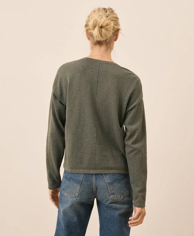 Women's Organic Classic Fine Knit Relaxed Sweater - Image 5
