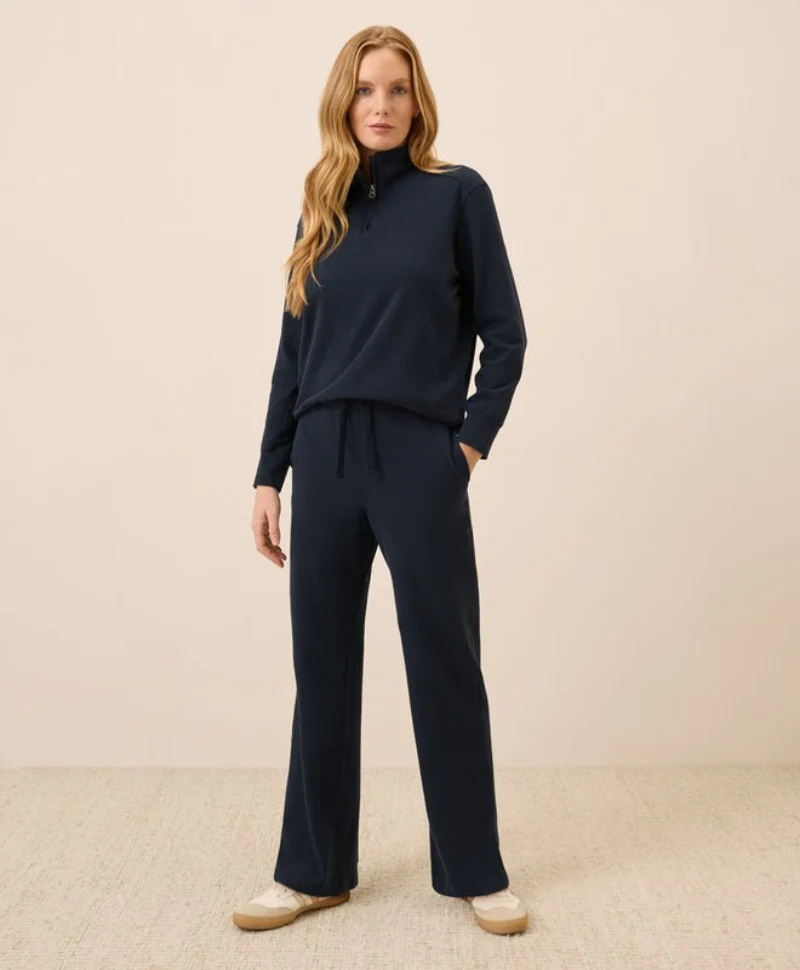 Women's Organic CloudKnit Half Zip - Image 10