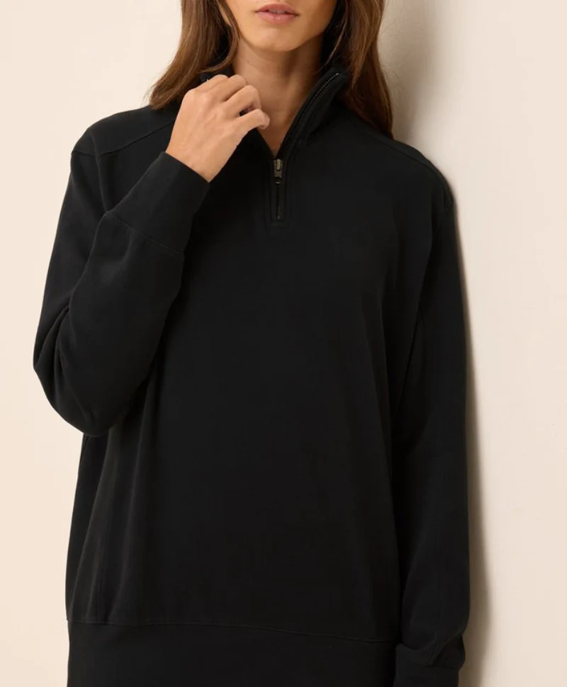 Women's Organic CloudKnit Half Zip - Image 3