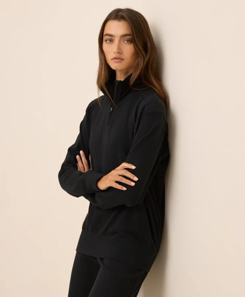 Women's Organic CloudKnit Half Zip - Image 4