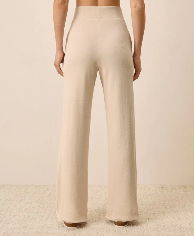 Women's Organic Easy Rib Wide Leg Lounge Pant - Image 2