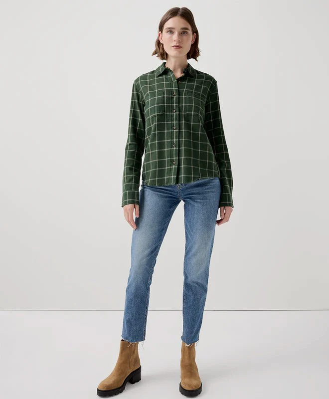 Women's Organic Fireside Flannel Button Up Shirt - Image 4