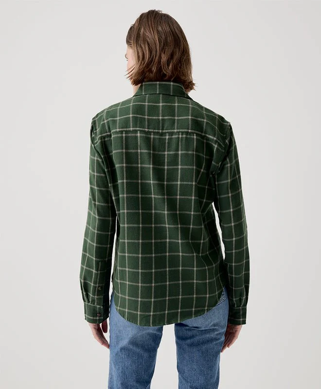 Women's Organic Fireside Flannel Button Up Shirt - Image 6