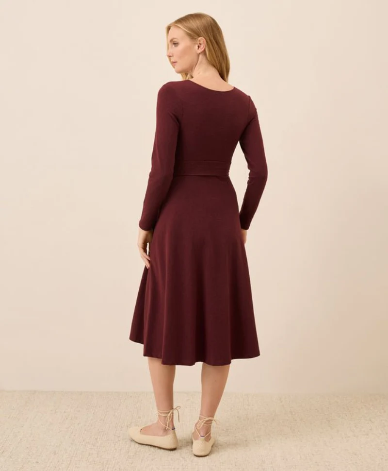 Women's Organic Fit & Flare Wrap Dress - Image 4