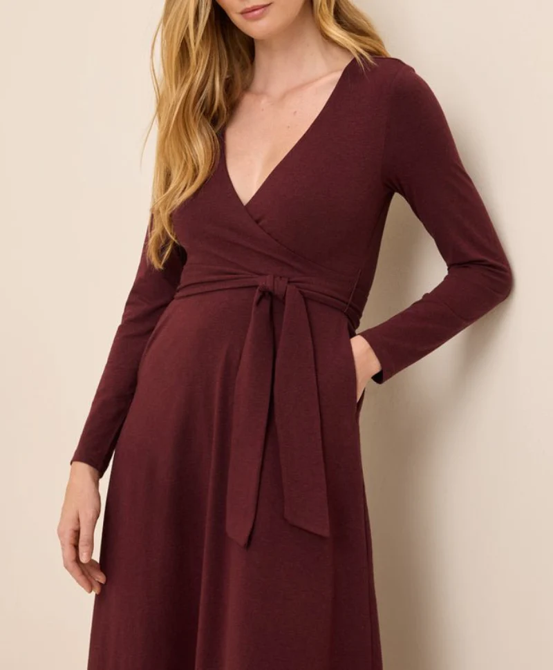 Women's Organic Fit & Flare Wrap Dress - Image 5