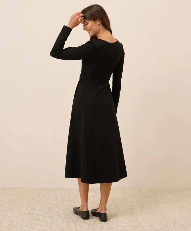 Women's Organic Fit & Flare Wrap Dress - Image 7