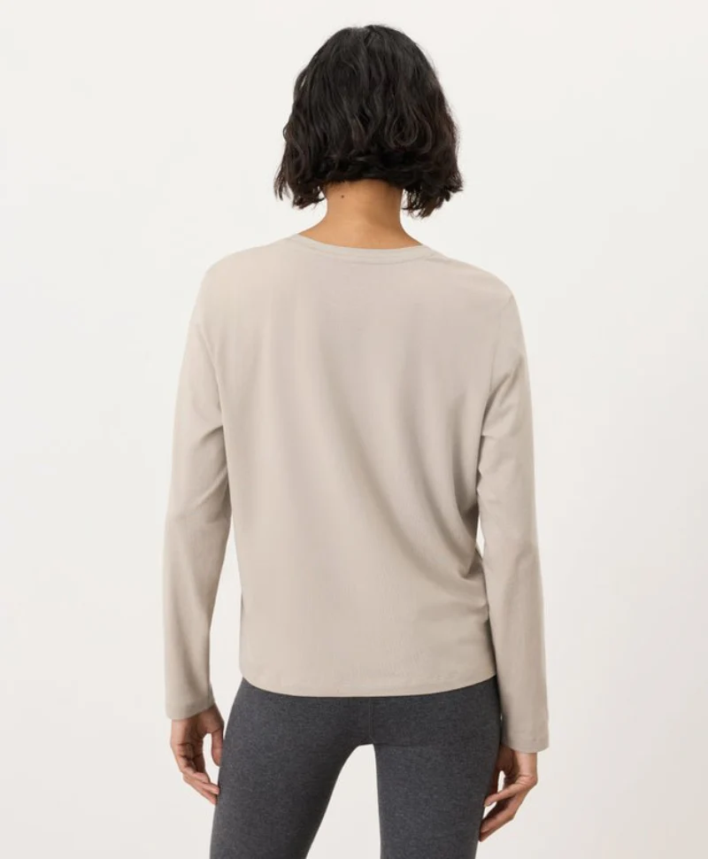 Organic Luxe Essential Crewneck Long Sleeve Tee - Image 11