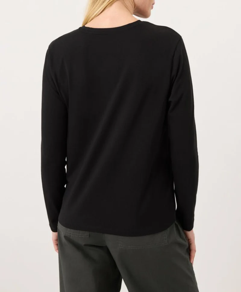Organic Luxe Essential Crewneck Long Sleeve Tee - Image 6