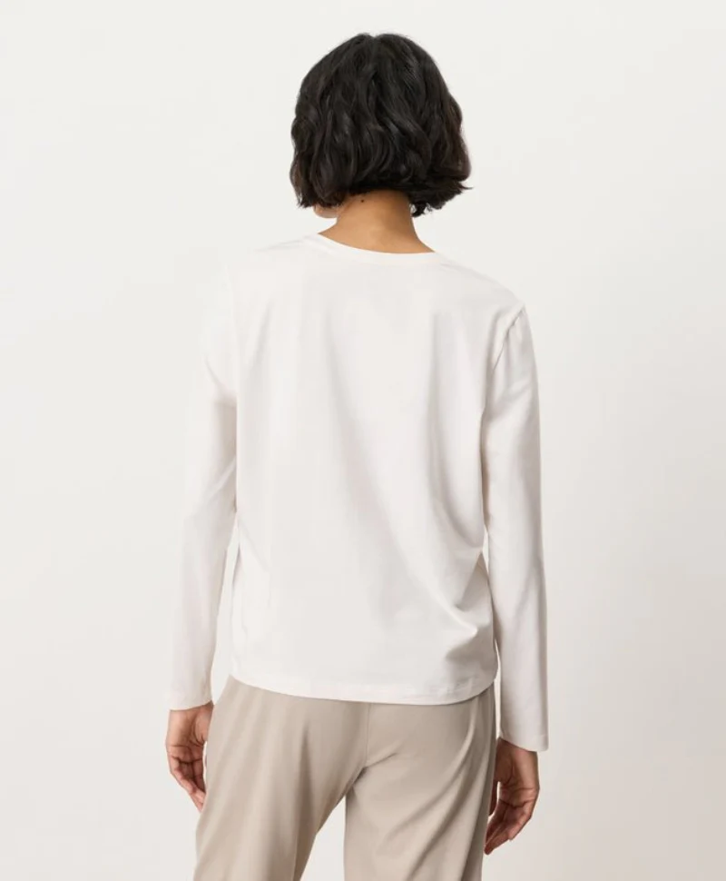 Organic Luxe Essential Crewneck Long Sleeve Tee - Image 8