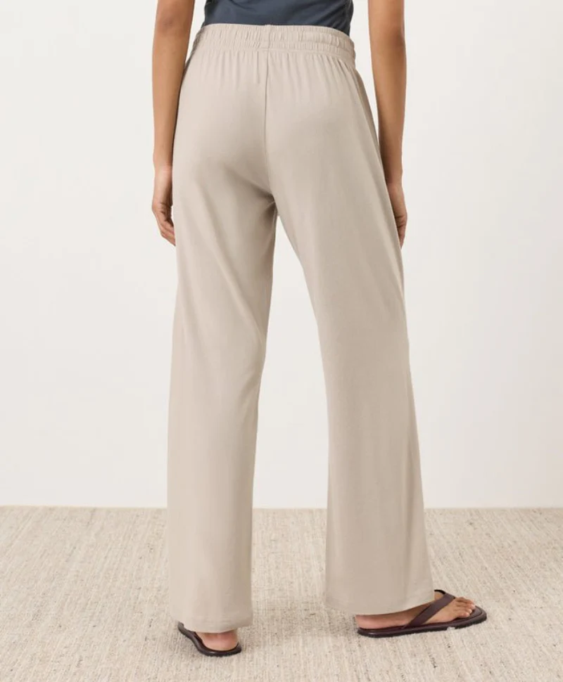 Organic Luxe Essential Wide Leg Pant - Image 4