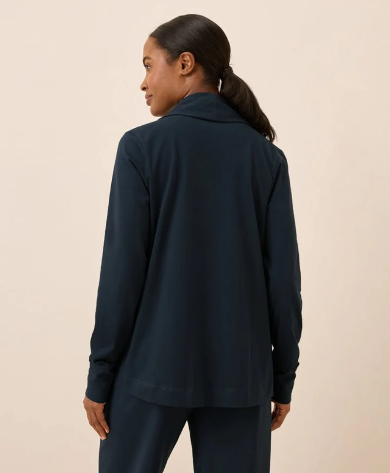 Women's Organic Luxe Stretch Jersey Swing Cardigan - Image 10