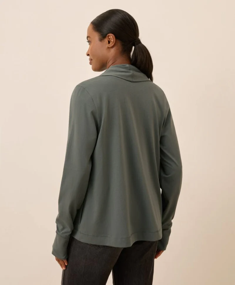Women's Organic Luxe Stretch Jersey Swing Cardigan - Image 6