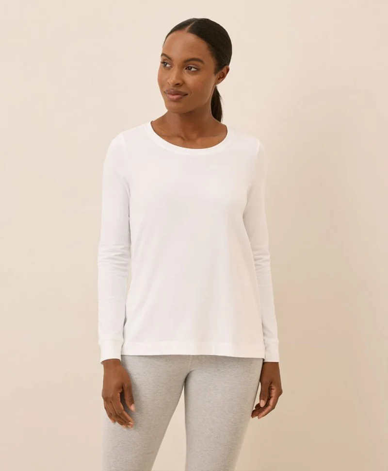 Women's Organic Luxe Stretch Jersey Swing Long Sleeve Tee - Image 11