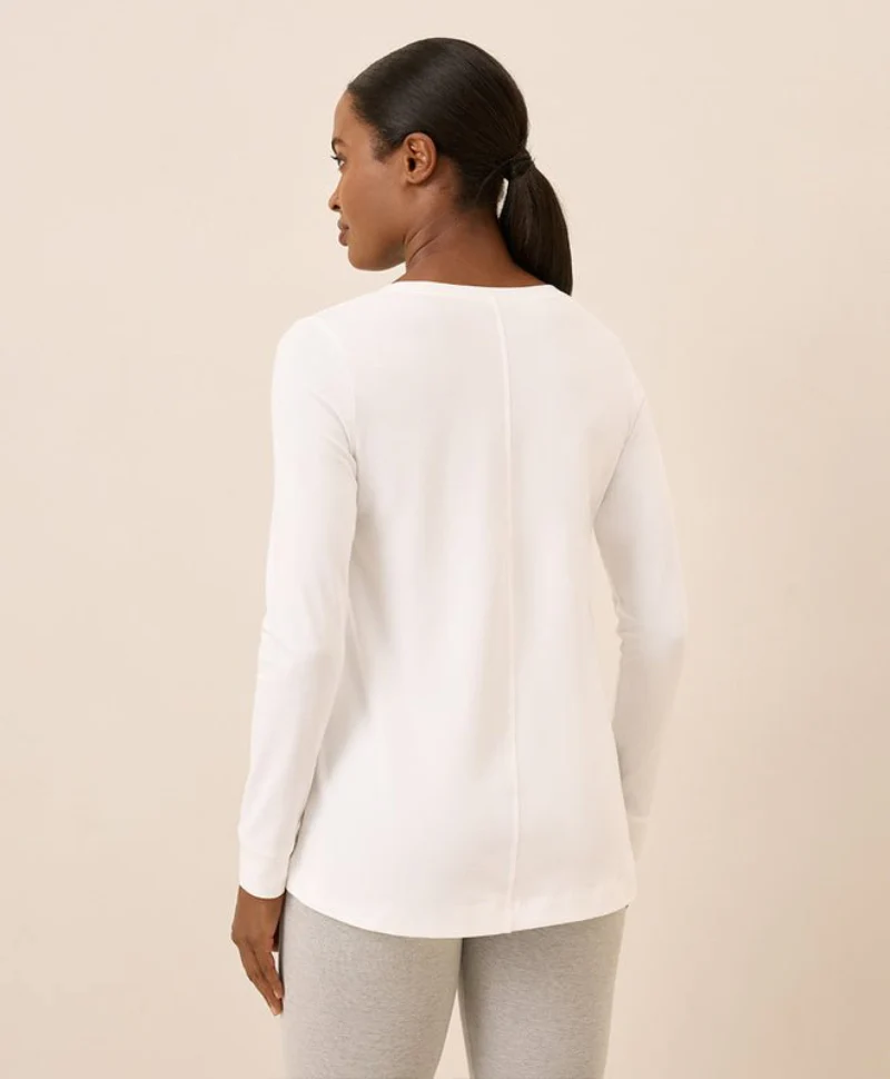 Women's Organic Luxe Stretch Jersey Swing Long Sleeve Tee - Image 13