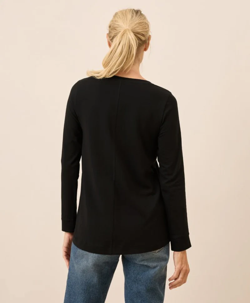 Women's Organic Luxe Stretch Jersey Swing Long Sleeve Tee - Image 4