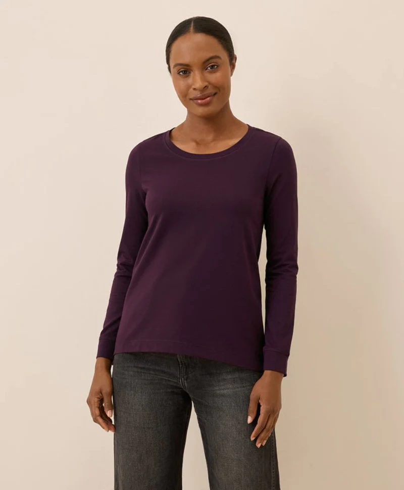 Women's Organic Luxe Stretch Jersey Swing Long Sleeve Tee - Image 5