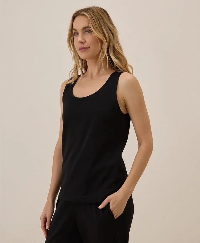 Women's Organic Luxe Stretch Jersey Tank - Image 3