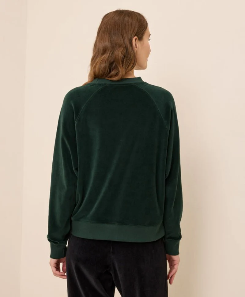Women's Organic Pure Velour Crew Sweatshirt - Image 14