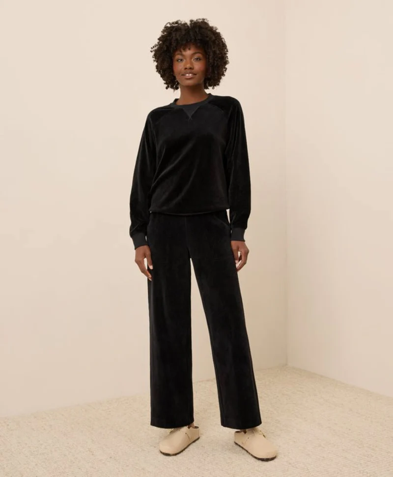 Women's Organic Pure Velour Crew Sweatshirt - Image 3