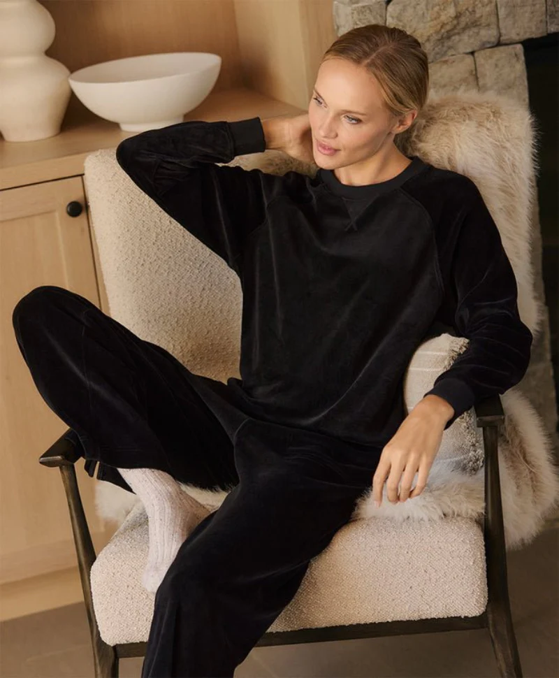 Women's Organic Pure Velour Crew Sweatshirt - Image 6