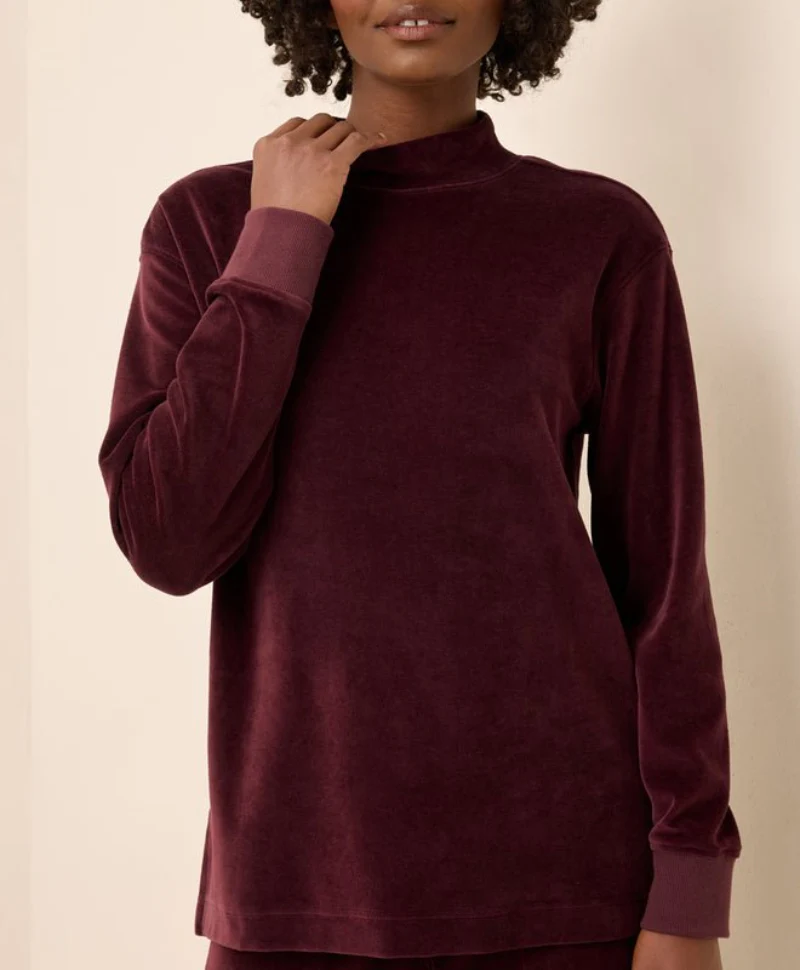 Women's Organic Pure Velour Mock Tunic - Image 3