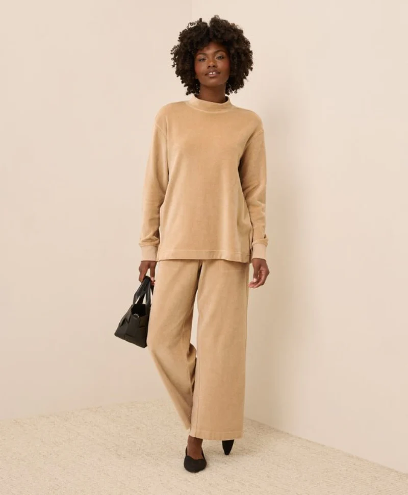 Women's Organic Pure Velour Mock Tunic - Image 5