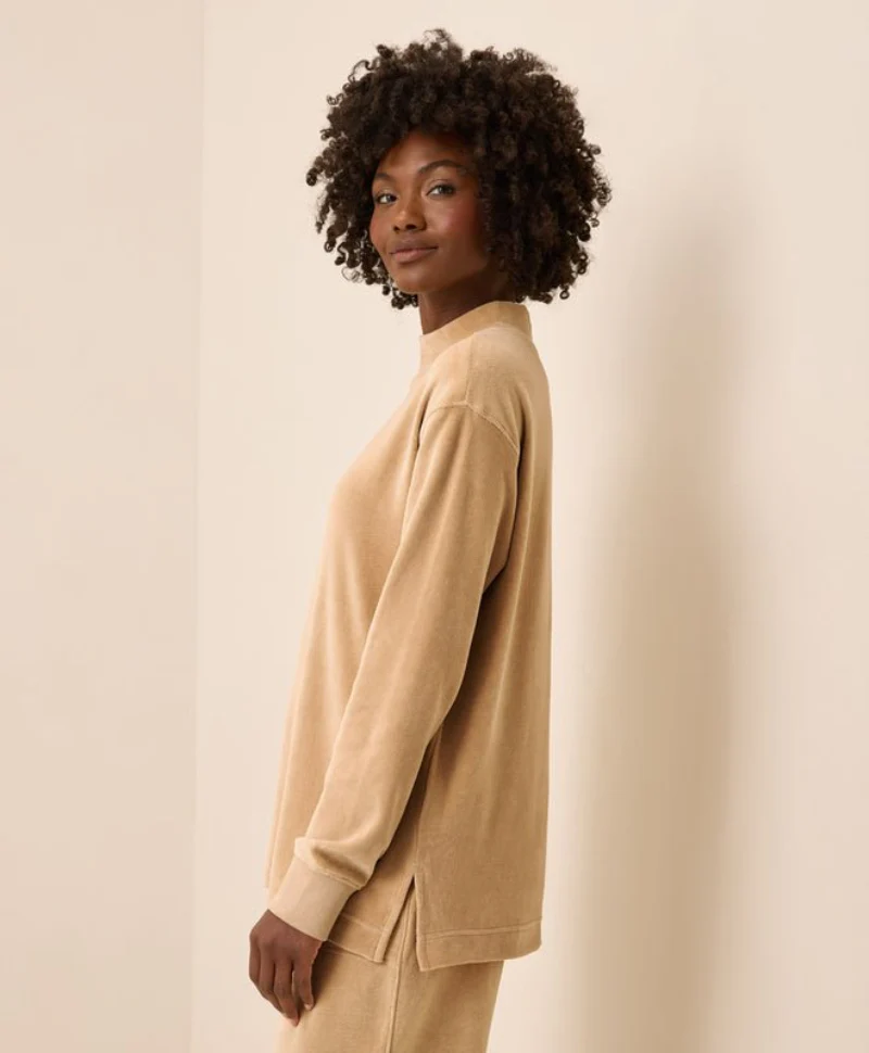 Women's Organic Pure Velour Mock Tunic - Image 6