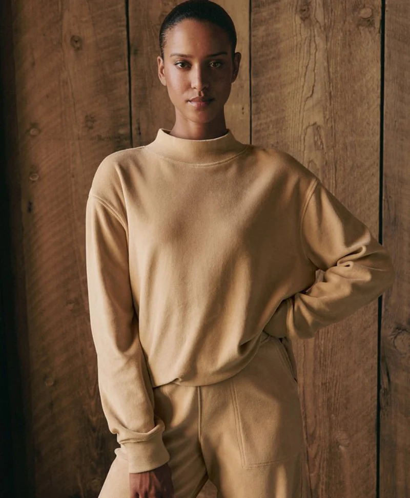 Women's Organic Pure Velour Mock Tunic - Image 9