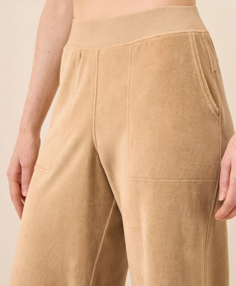 Women's Organic Pure Velour Wide Leg Pant - Image 10
