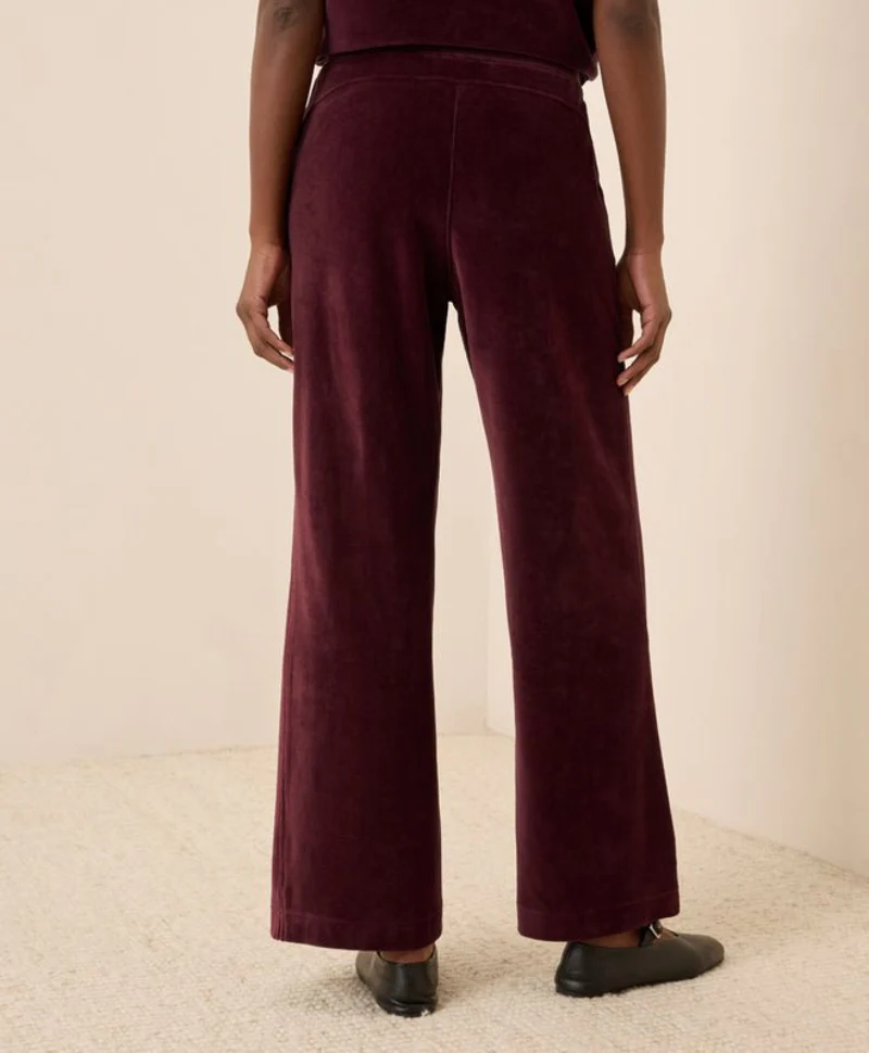 Women's Organic Pure Velour Wide Leg Pant - Image 12