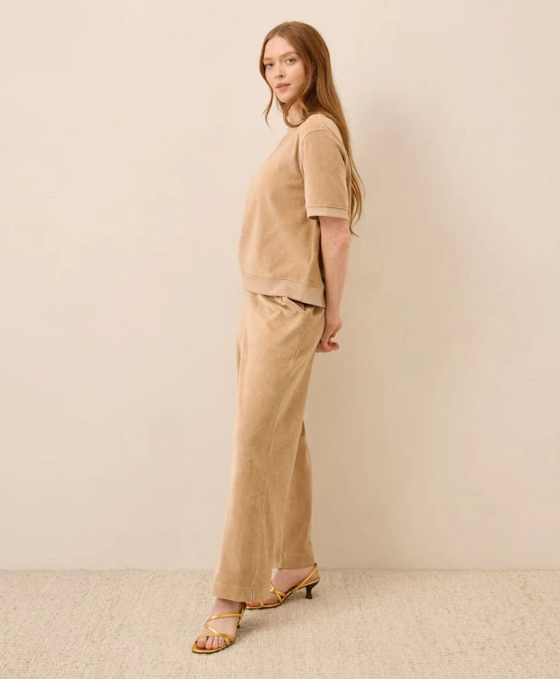 Women's Organic Pure Velour Wide Leg Pant - Image 9