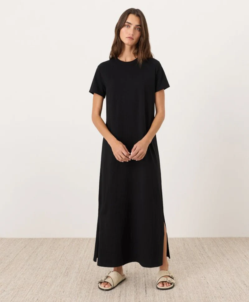 Organic Soft-Slub Essential Easy Tee Maxi Dress - Image 3