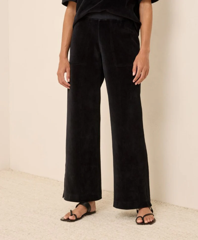 Women's Pure Velour Wide Leg Pant | 26" - Image 2