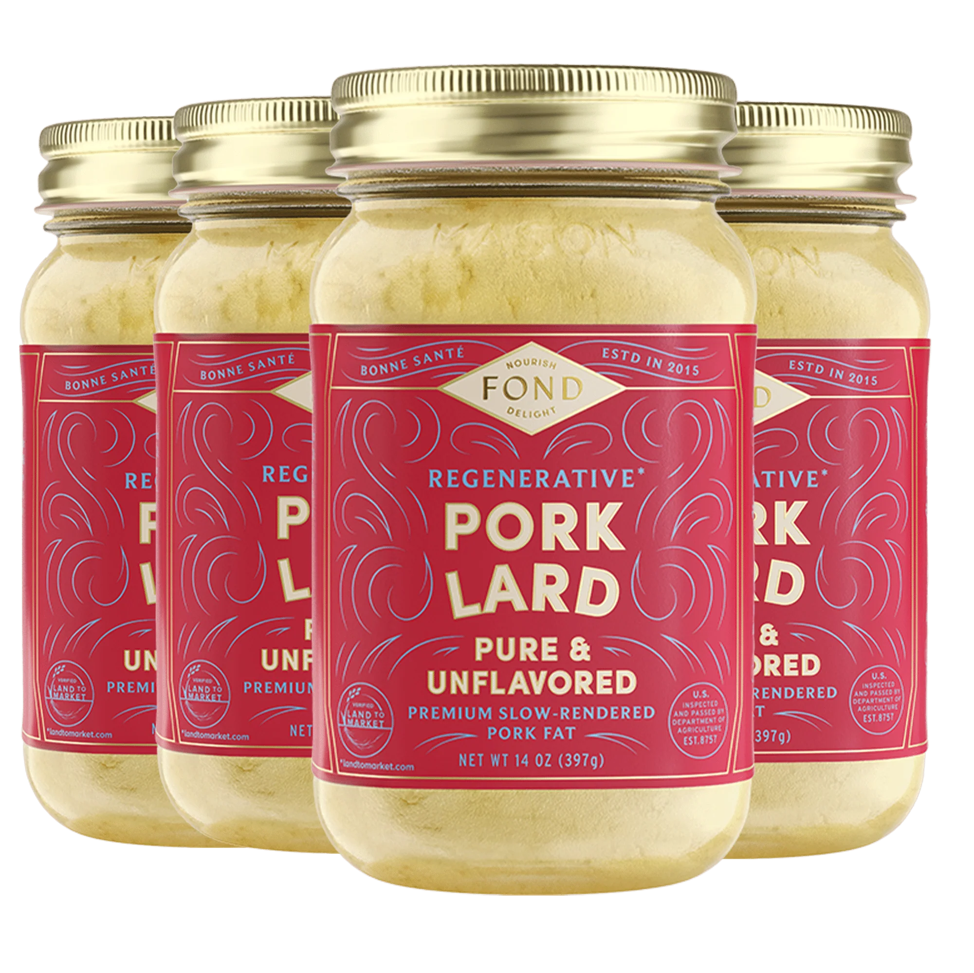 Pure & Unflavored Regenerative Pork Lard - Image 3