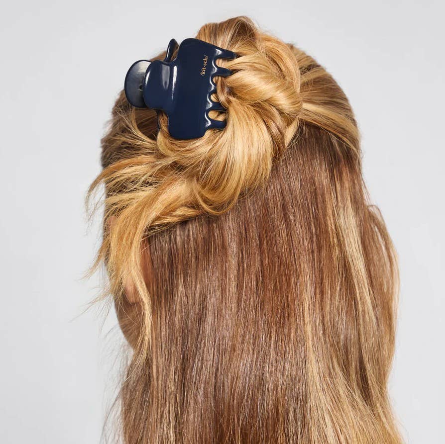 Recycled Medium Cloud Claw Clip | Blue Orchid - Image 2