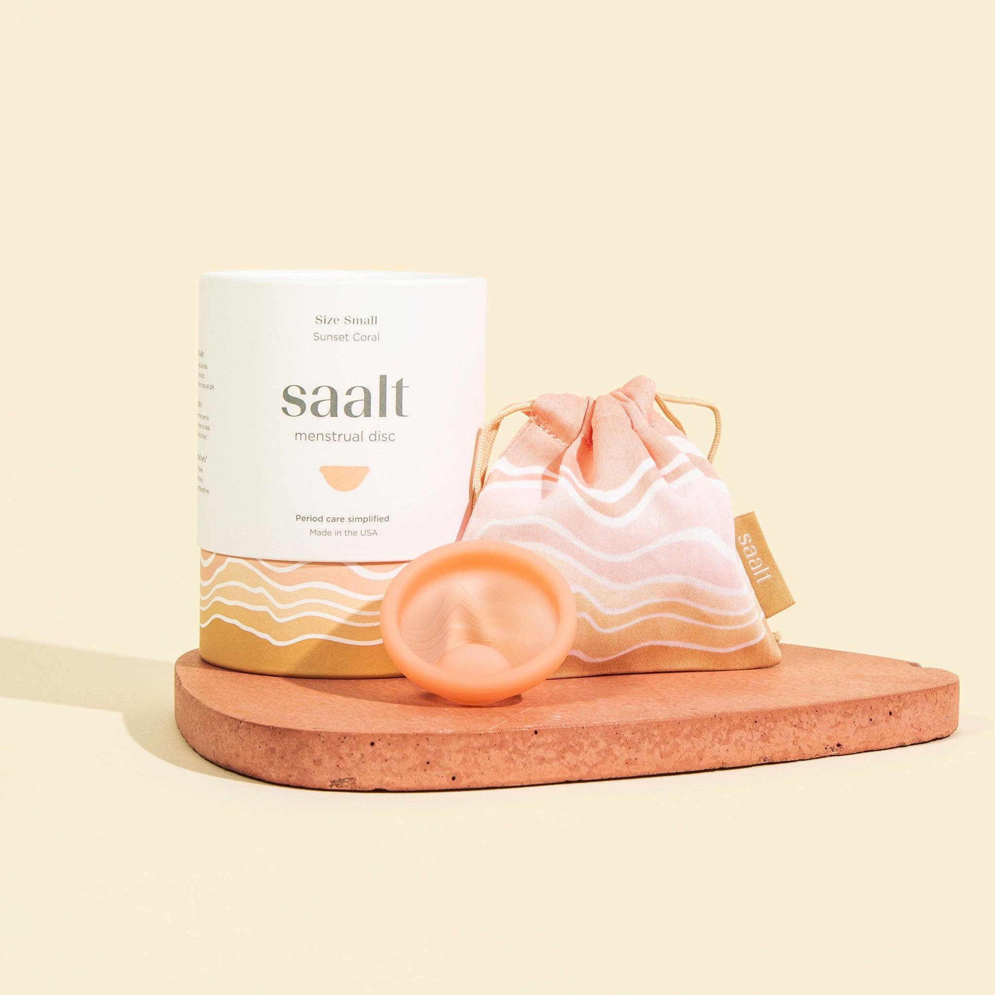 Saalt Menstrual Disc| Sunset Coral - Image 3