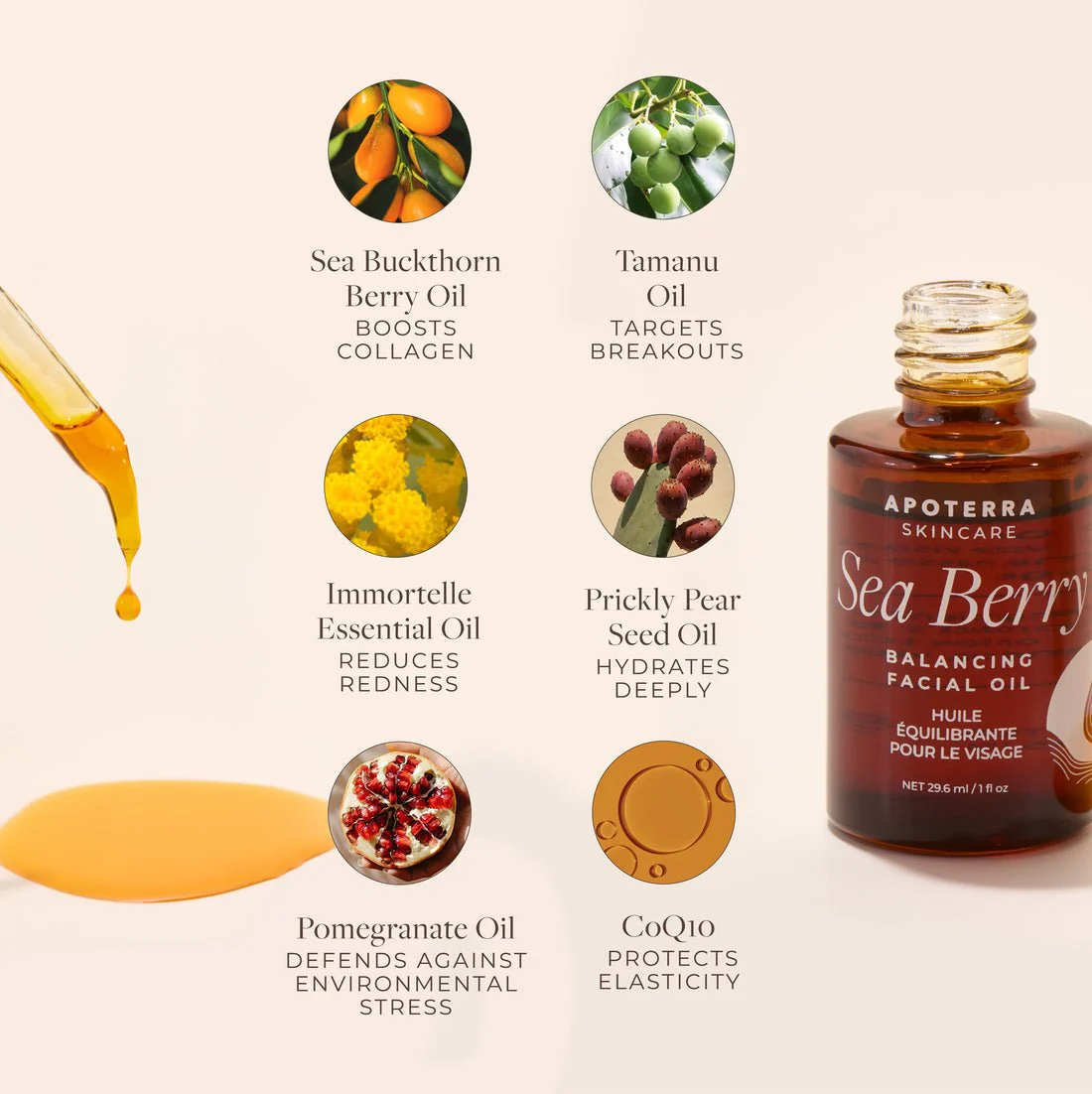 Sea Berry Balancing Facial Oil - Image 3