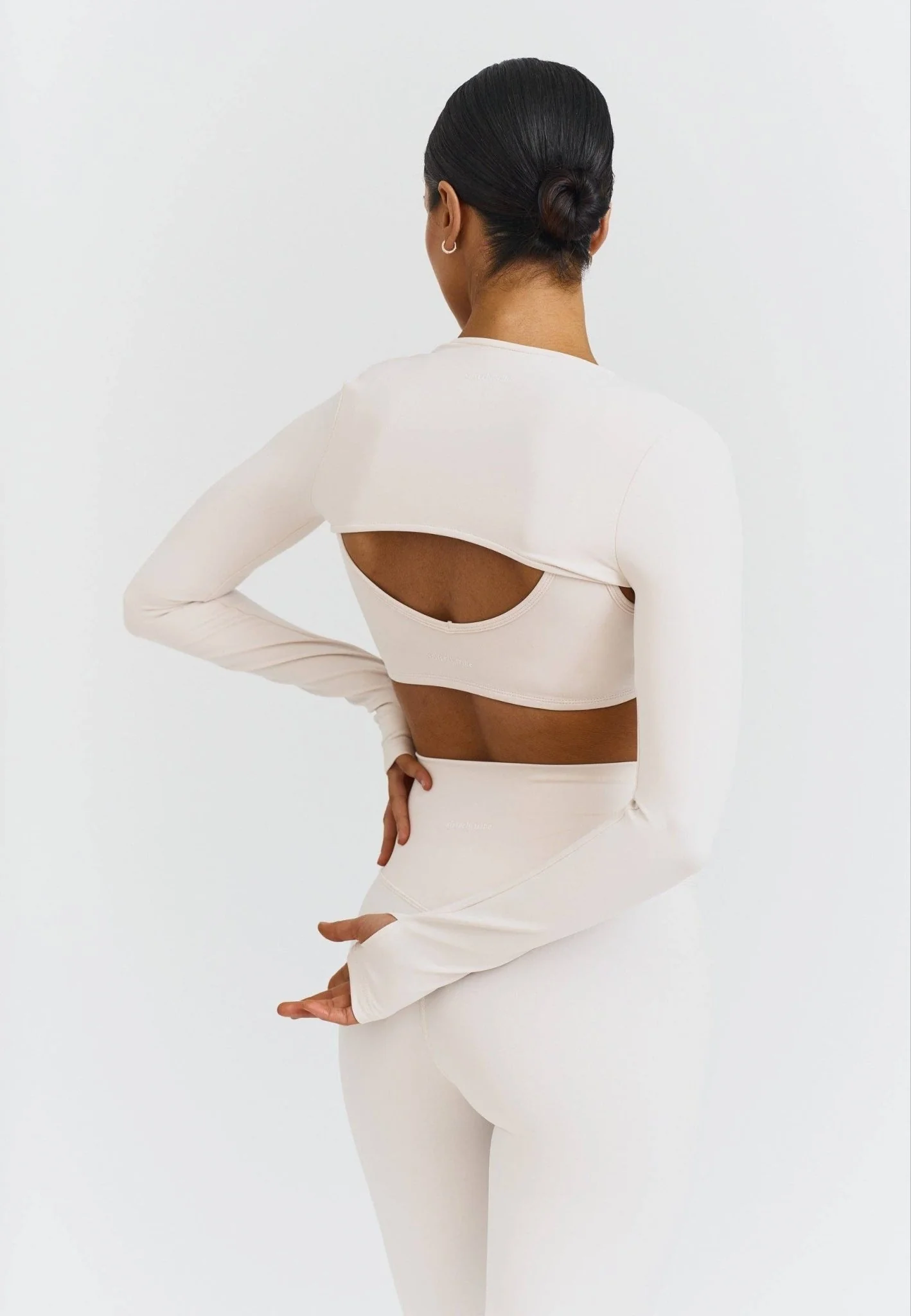 Softsculpt Cropped Shrug Jacket | Marshmallow - Image 3