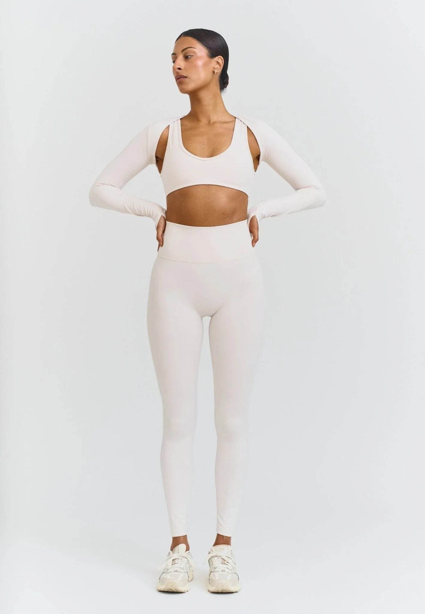 Softsculpt Cropped Shrug Jacket | Marshmallow - Image 4