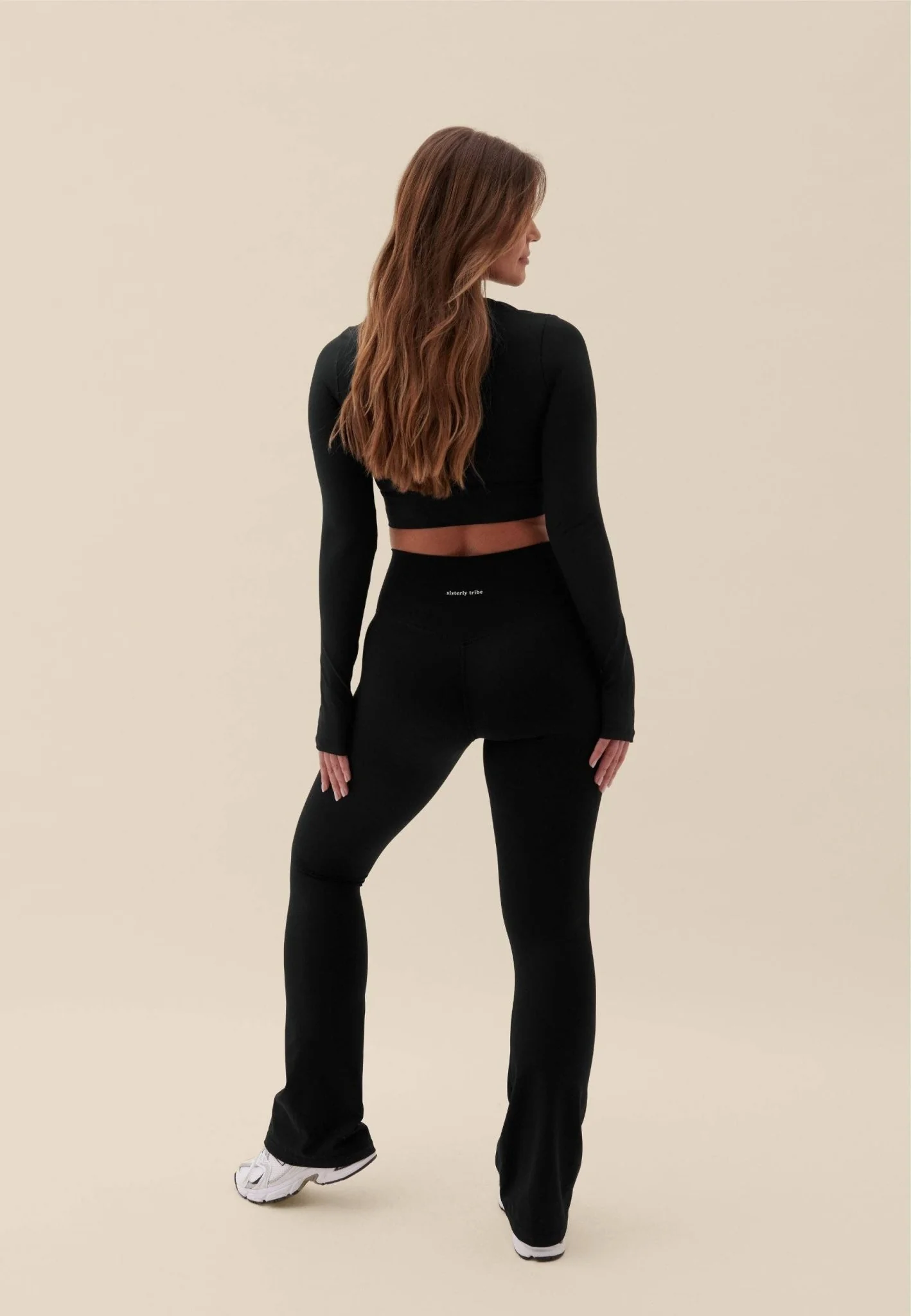 Softsculpt High-Waist Sculpting Flare Leggings | Black - Image 5