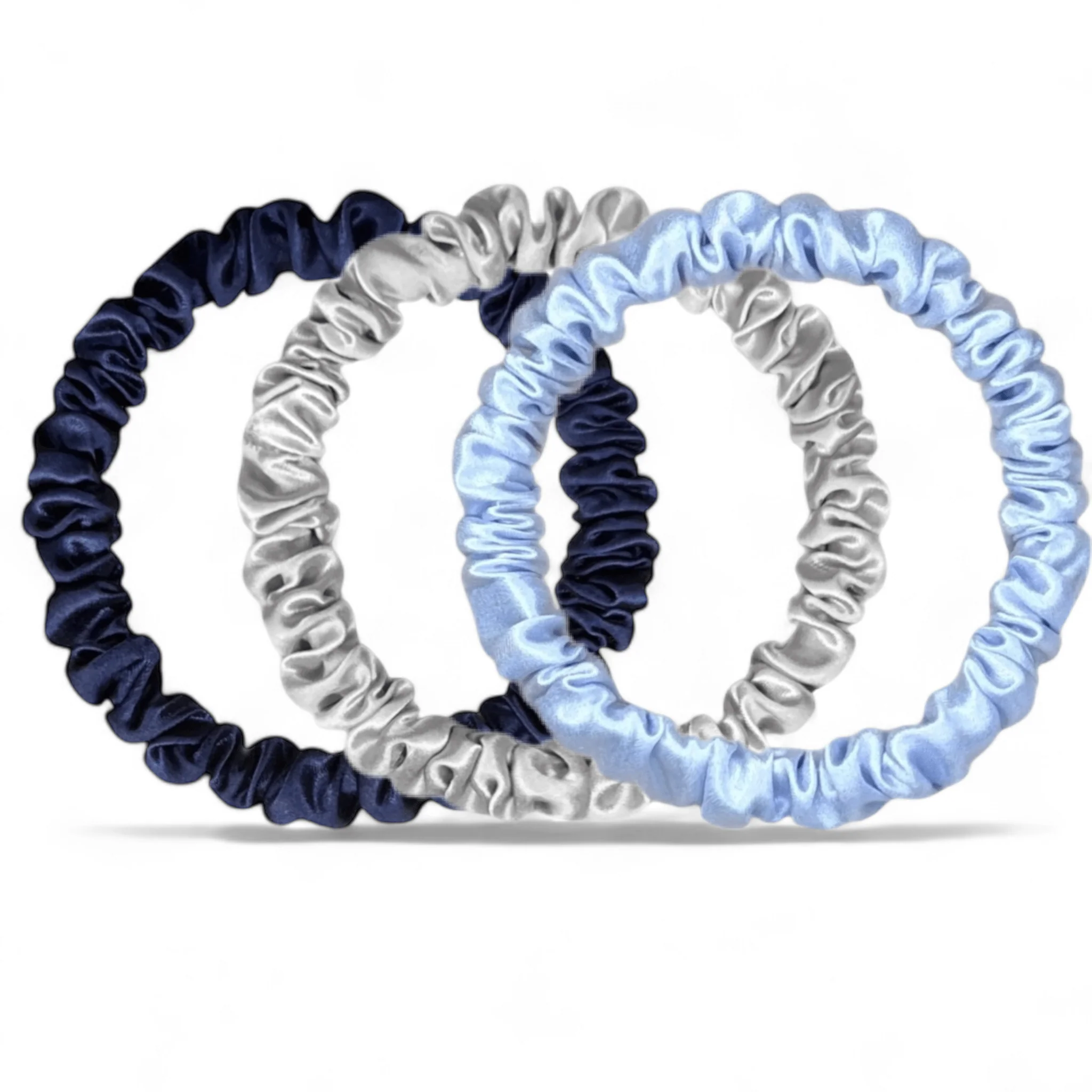Organic Skinny Silk Scrunchies | Three Pack - Image 10