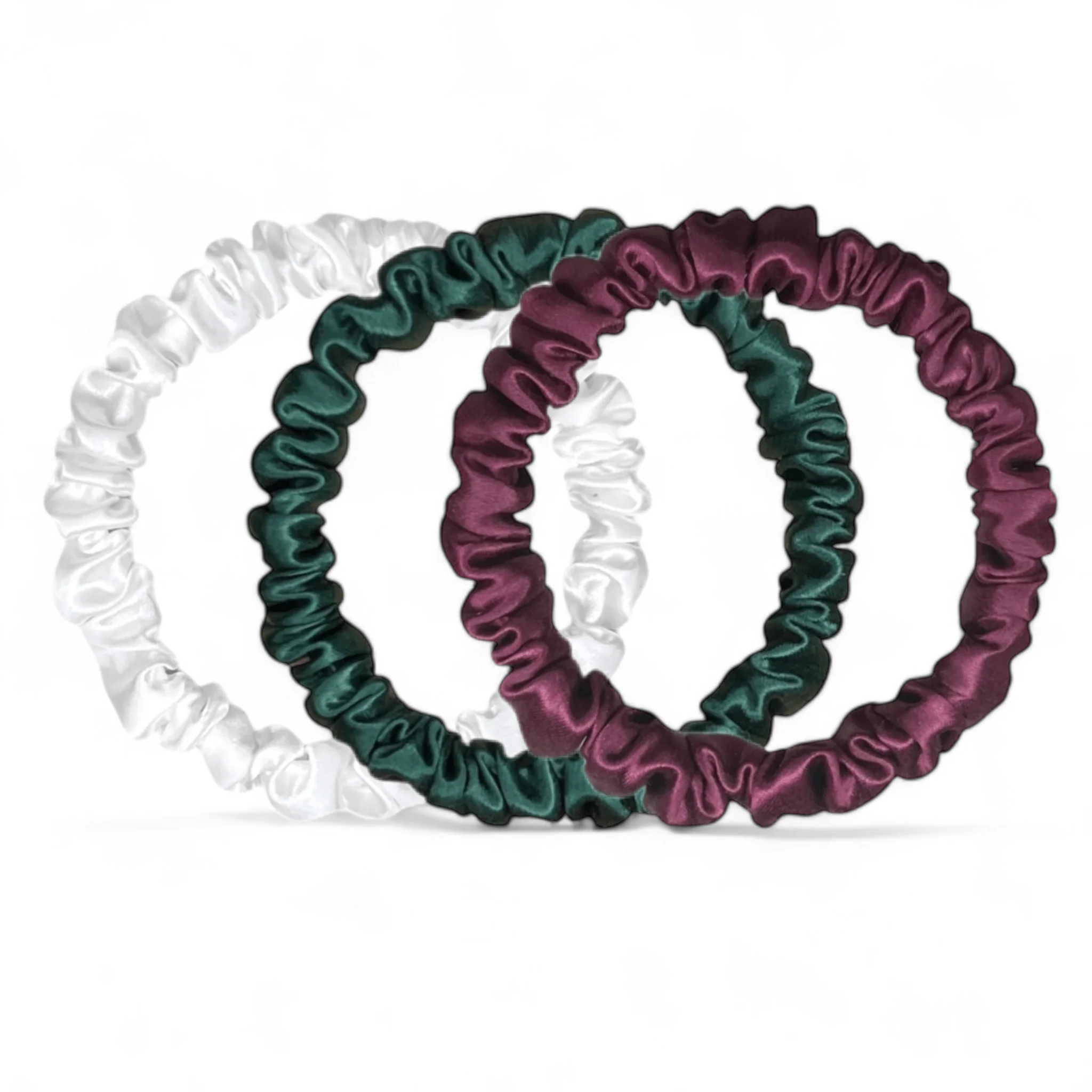 Organic Skinny Silk Scrunchies | Three Pack - Image 12
