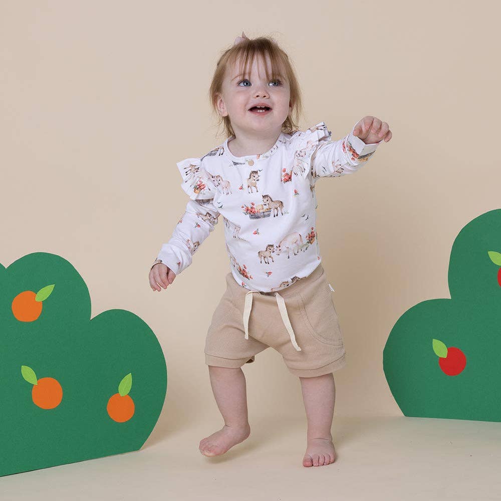 Pony Pals Long Sleeve Organic Bodysuit - Image 5