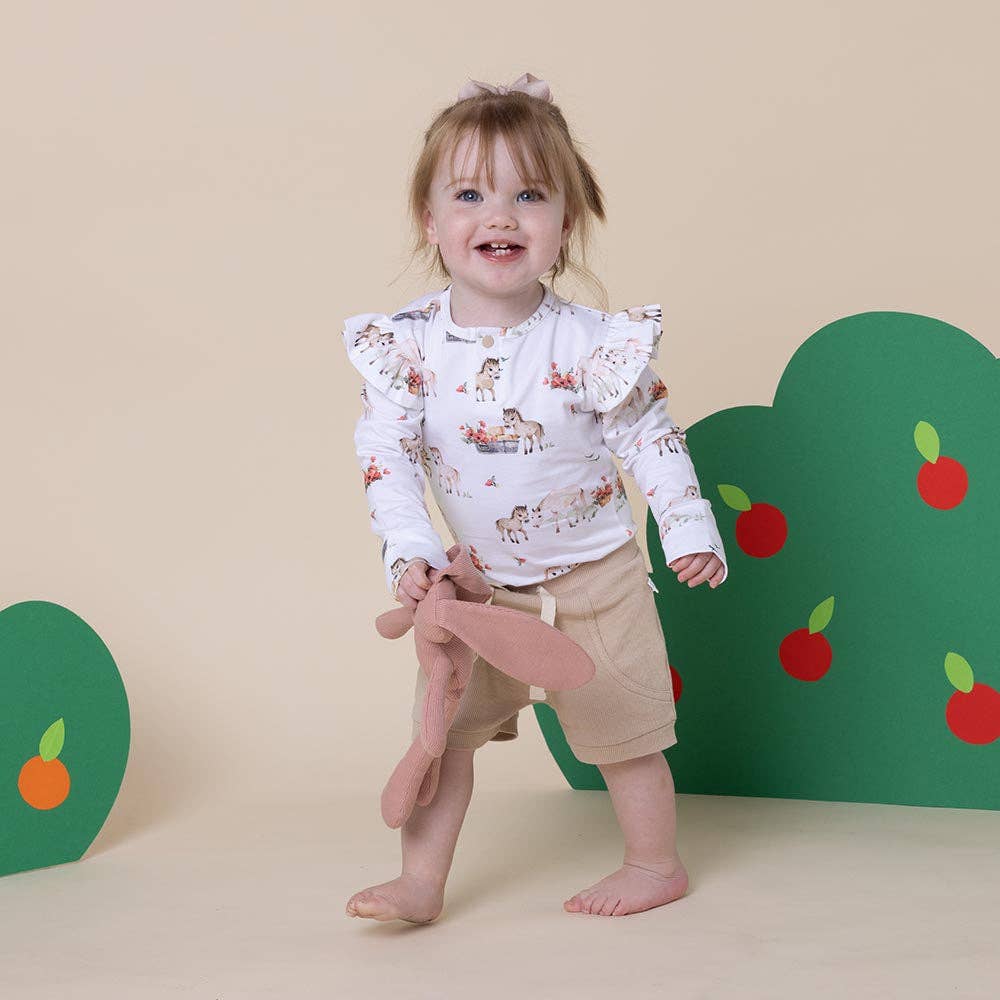 Pony Pals Long Sleeve Organic Bodysuit - Image 7