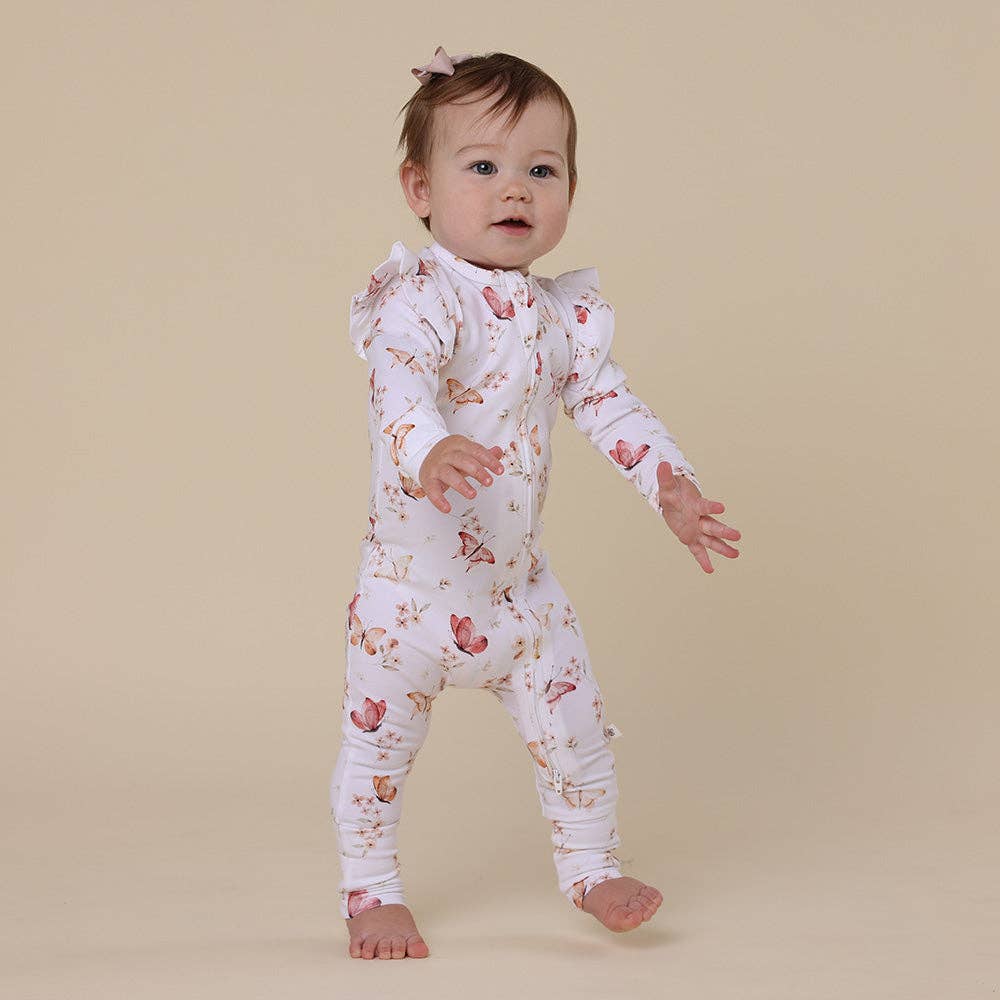 Butterfly Organic Snugglesuit Convertible Romper - Image 4
