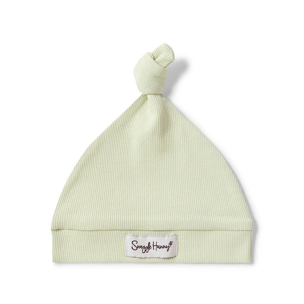 Honeydew Ribbed Organic Knotted Beanie - Image 2