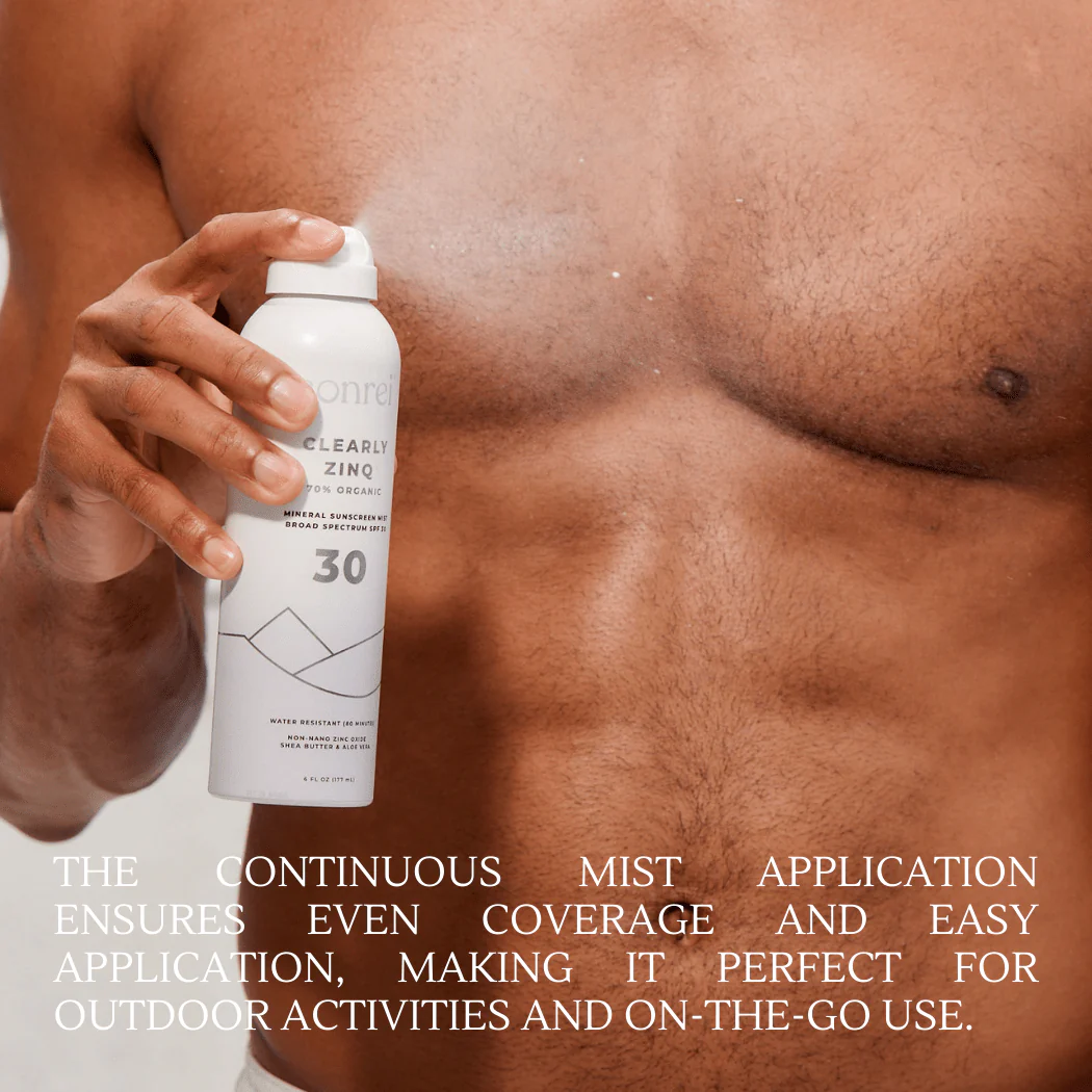 Sonrei Clearly Zinq Organic Mineral Sunscreen Mist | SPF 30 - Image 3
